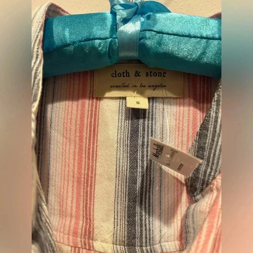 NWT CLOTH & STONE Linen Blend Tunic Dress / Size Small / - Picture 6 of 9